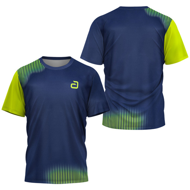 Table Tennis Outfit - Erkekler Masa Tenisi Tişörtü Undercurrent Desenli
