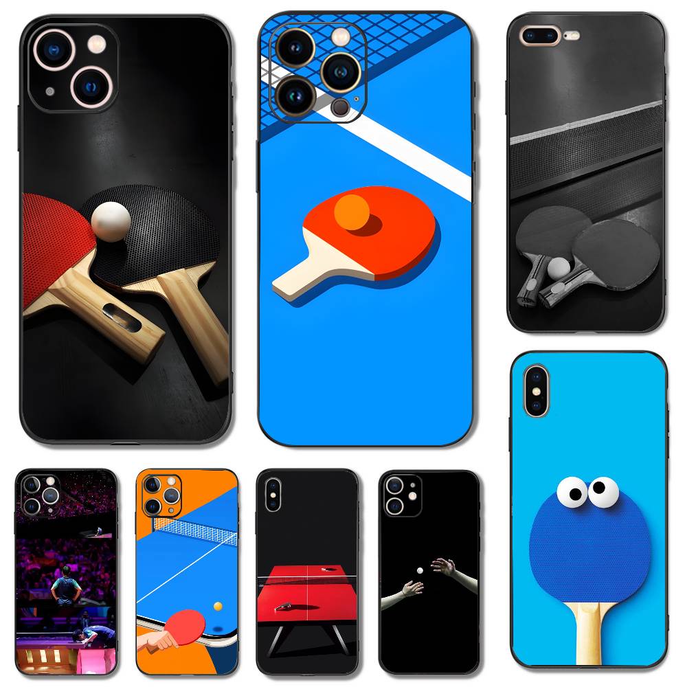 Table Tennis Logo - iPhone 17,16,15,14,13,12,11,X,XR,XS,Plus,Mini,Pro,Max için Masa Tenisi Raketi