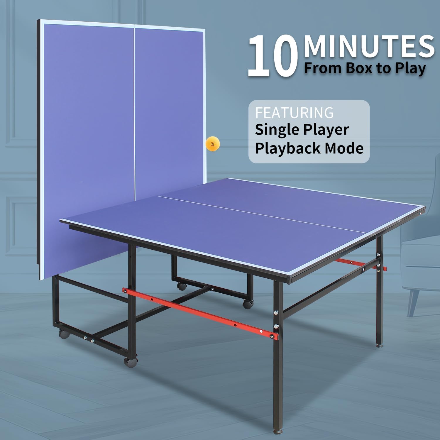 8 ft Taşınabilir Ping Pong Mas - Table Tennis Player incelemesi ve fiyatı