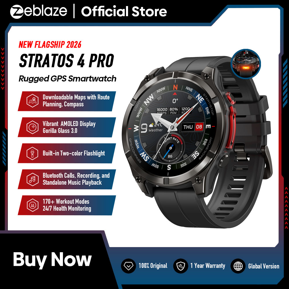 Yeni Zeblaze Stratos 4 PRO AMO - Table Tennis World incelemesi ve fiyatı