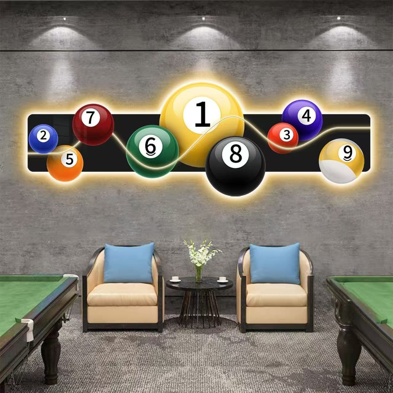 Bilardo Salonu Dekorasyon Resm - Table Tennis Background incelemesi ve fiyatı