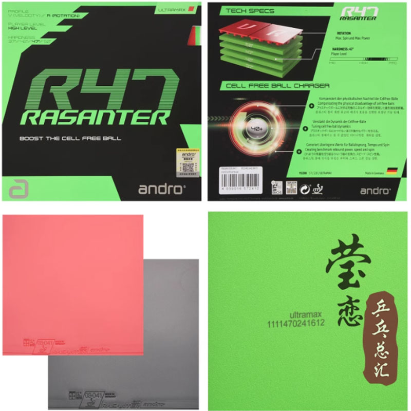 Andro Rasanter R45 47 50 C45 4 - Table Tennis Shop incelemesi ve fiyatı