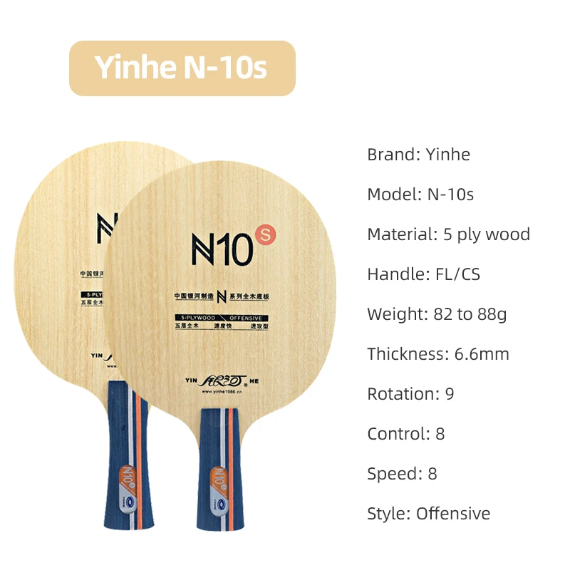 YINHE N10s Masa Tenisi Raketi  - Table Tennis Paddle incelemesi ve fiyatı