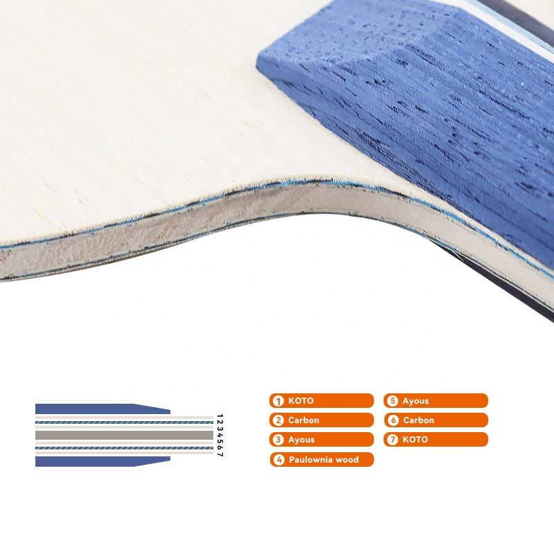 1 adet mavi karbon Fiber masa  - Table Tennis Paddle incelemesi ve fiyatı