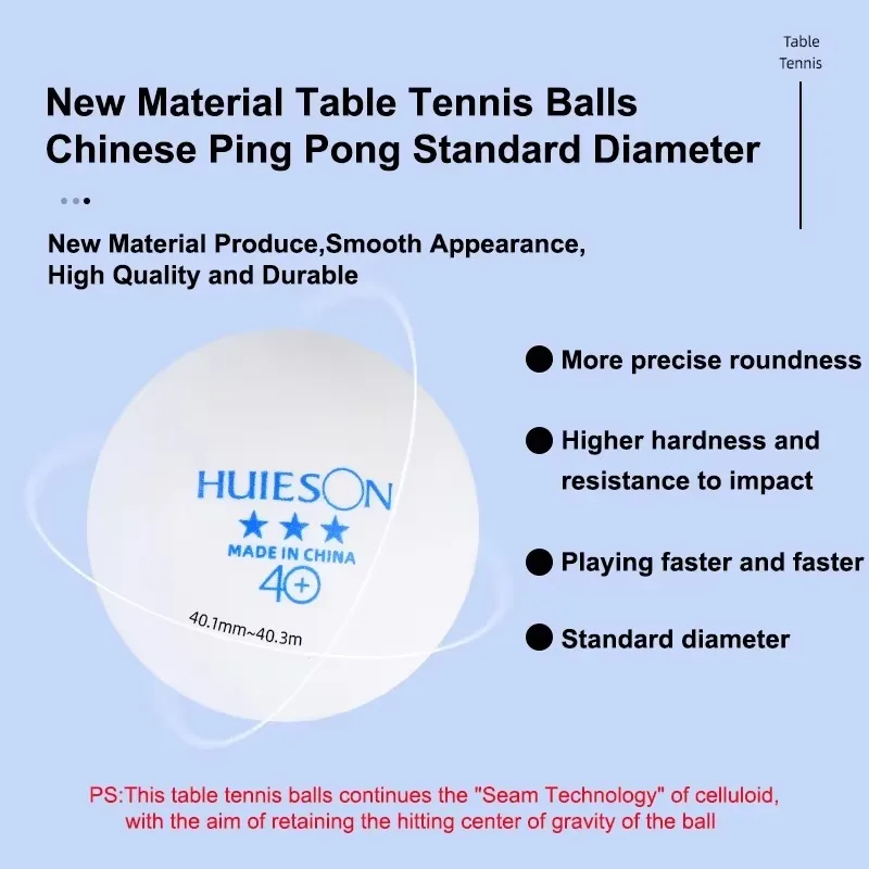 100 Adet Huieson Mavi Logolu M - Table Tennis Logo incelemesi ve fiyatı